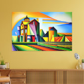 Toile Cubist Farm (Insitu(Salon))