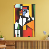 Toile Cubiste de barman Abstrait (Insitu(Salon))