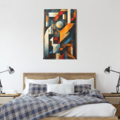 Toile Cubiste Moderne Géométrique Abstrait (Insitu(Chambre))