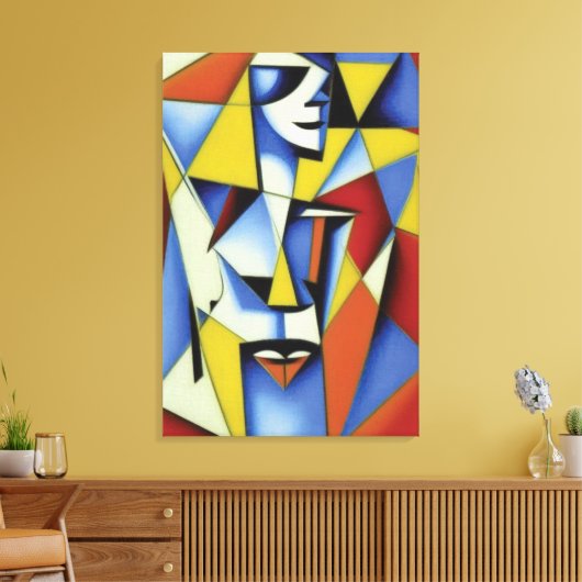 Toile Cubiste Zen Abstraite (Insitu(Salon))