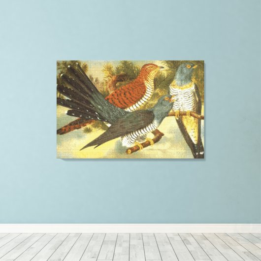 Toile Cuckoo Birds with Modern Art Canvas Imprimer (Insitu (Plancher de Bois))