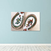 Toile Cuillères traditionnelles de dragon et de phoenix (Insitu (Plancher de Bois))