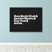 Toile Cuisine de rue Cambodgienne / Khmer (Insitu (Plancher de Bois))