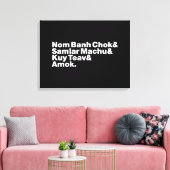 Toile Cuisine de rue Cambodgienne / Khmer (Insitu(Salon))