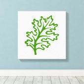 Toile Cuisine en feuille de kale bouclé art graphique to (Insitu (Plancher de Bois))