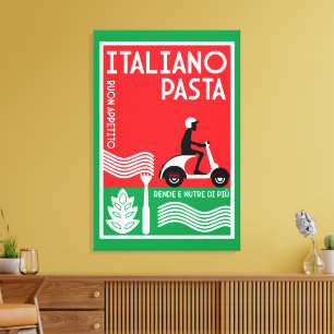 Toile Cuisine italienne Art Mur