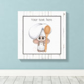 Toile cuisine mignonne souris ajouter du texte cuisine (Insitu (Plancher de Bois))