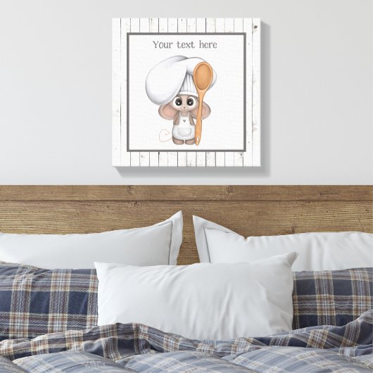 Toile cuisine mignonne souris ajouter du texte cuisine (Insitu(Chambre))