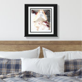 Toile Cuite Kitties Joyeux Catmas Canvas de Noël (Insitu(Chambre))