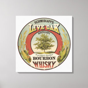 Toile Cuivre fin Distillé Bourbon Whisky.