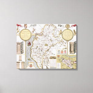 Toile Cumberland et la ville antique de Carlile