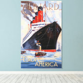 TOILE CUNARD OCEAN LINER AQUITANIA (Insitu (Plancher de Bois))