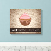 Toile Cupcake rose/Brown (Insitu (Plancher de Bois))