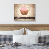 Toile Cupcake rose/Brown (Insitu(Chambre))