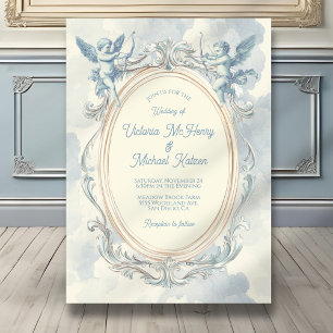 Toile Cupid bruiloft Lijst Kaart