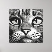 Toile Curieux visage de chat (Recto)