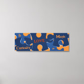 Toile Curiosité & AMOUR = Pièces de puzzle magiques (Recto)