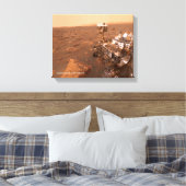 Toile Curiosity Rover Mars Dusty Selfie au Mont Sharp (Insitu(Chambre))