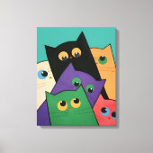 Toile Curious Cats (Recto)