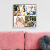 Toile Custom 4 Photo Collage Gold Graduate Graduate (Insitu(Salon))