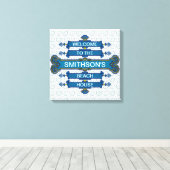 Toile Custom Blue Beach (Insitu (Plancher de Bois))