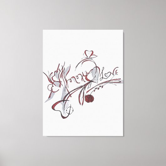 Toile  custom hand-drawn calligraphy art (Recto)