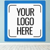 Toile Custom Logo Design, Company Logo, Team Logo, Perso (Insitu (Plancher de Bois))