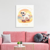 Toile Custom Name Cool Maltese Dog Skateboarder (Insitu(Salon))