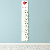 Toile Custom Name Ladybug Growth Chart for Kids (Insitu (Plancher de Bois))