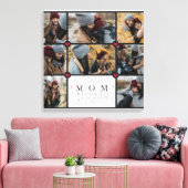 Toile Custom Personalized Love You Maman 8 Photo collage (Insitu(Salon))