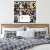 Toile Custom Personalized Love You Maman 8 Photo collage (Insitu(Chambre))