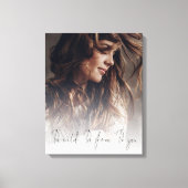Toile Custom Photo Overlay Script Be Wild Be Free Be You (Recto)