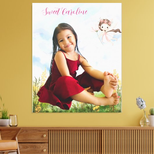 Toile Custom Photo & Text Canvas Print (Insitu(Salon))