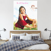 Toile Custom Photo & Text Canvas Print (Insitu(Chambre))