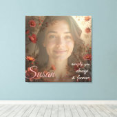 Toile Custom Portrait for Her – Personalized Photo Gift (Insitu (Plancher de Bois))
