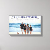 Toile Custom Son & Daughter's Day Family Photo Canvas (Recto)
