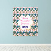 Toile Custom turtle pattern  (Insitu (Plancher de Bois))