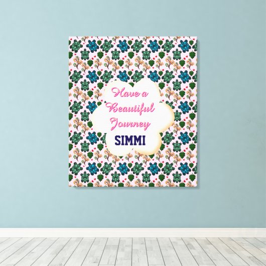 Toile Custom turtle pattern  (Insitu (Plancher de Bois))