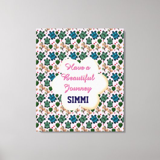 Toile Custom turtle pattern  (Recto)