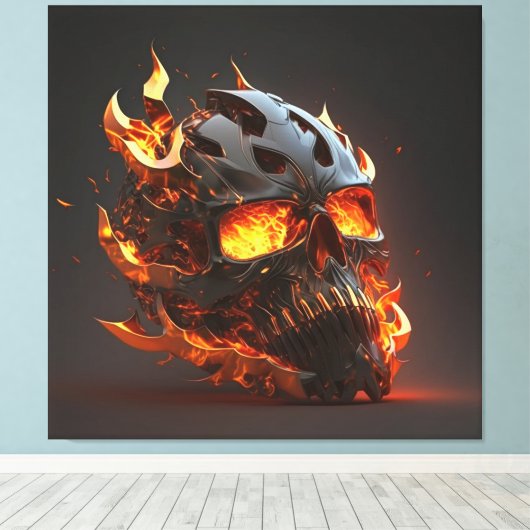 Toile Customized 3D logo, canvas printing (Insitu (Plancher de Bois))