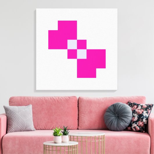 Toile Cute 8 bits Pixel Bow (Insitu(Salon))