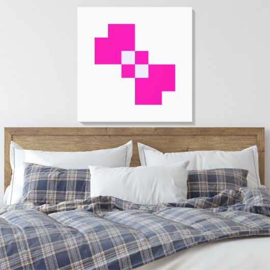 Toile Cute 8 bits Pixel Bow (Insitu(Chambre))