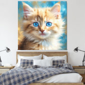Toile Cute Adorable Chat-37823 (Insitu(Chambre))