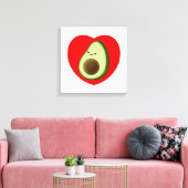 Toile Cute Avocado Dans Le Coeur Rouge (Insitu(Salon))