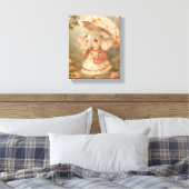 Toile Cute Baby Elephant - Watercolor Nursery Poster (Insitu(Chambre))