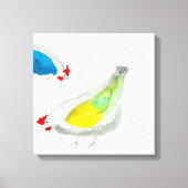 Toile Cute chickens watercolor (Recto)