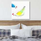Toile Cute chickens watercolor (Insitu(Chambre))