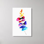 Toile Cute colorful leaves watercolor (Recto)