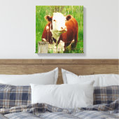 Toile Cute Curious Cow 4Carrie (Insitu(Chambre))