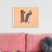 Toile Cute Dachshund Salon (Insitu(Salon))